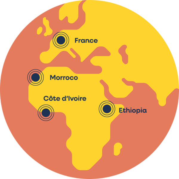 Geographic Map<br />
of the network