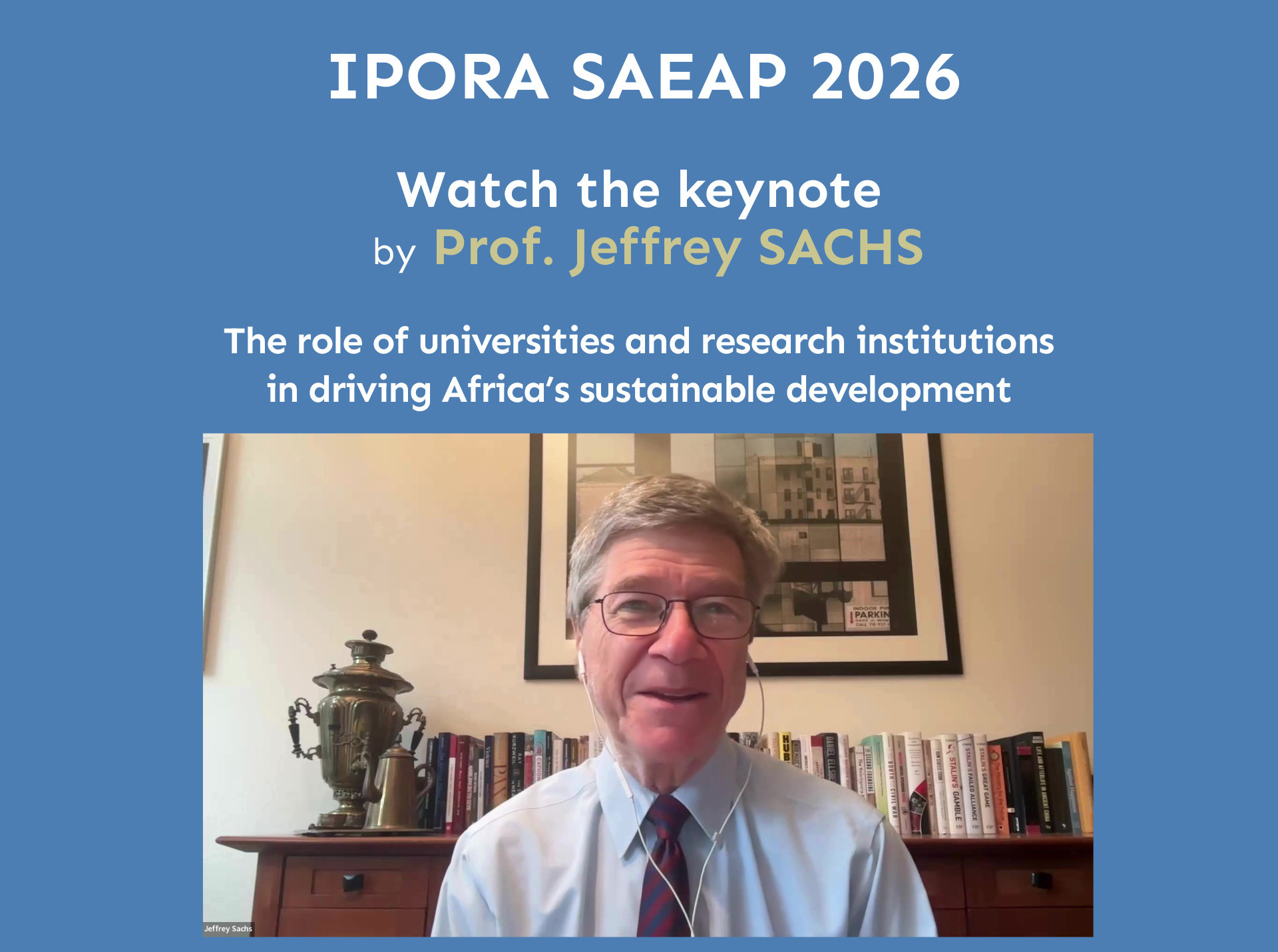 IPORA Scientific Conference 2026: Keynote by Jeffrey Sachs (VIDEO)